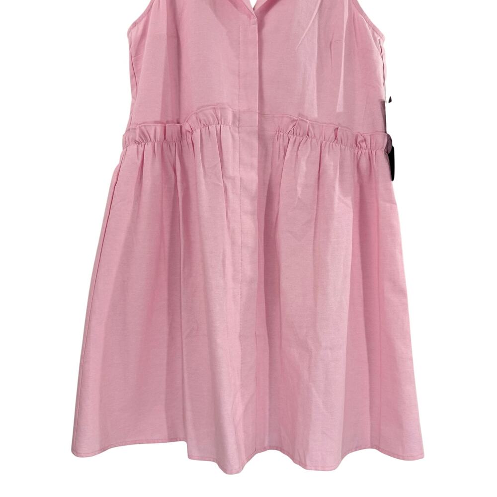 Tuckernuck Pink Oxford Sleeveless Royal Shirt Dress Size M NWT - Picture 6 of 9